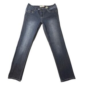 Vintage Paris Blues Jeans Womens 11 Blue Dark Wash Stretch Denim Straight Leg